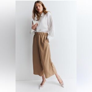 New EILEEN FISHER organic linen cropped pants